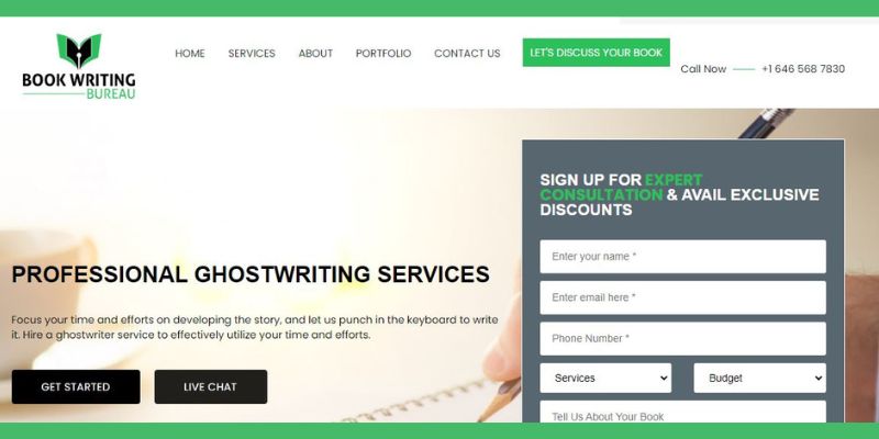 Book Writing Bureau - Ghostwriting Website