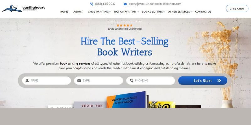 Vanilla Heart Book and Authors - Online Ghostwriting Solutions