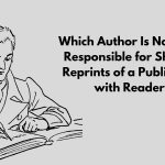 Which Author Is Normally Responsible for Sharing Reprints of a Publication with Readers?